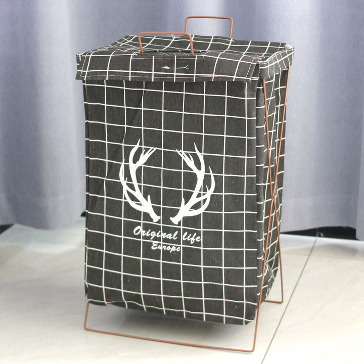 Decorative laundry basket with inspiring quotes Stornfield