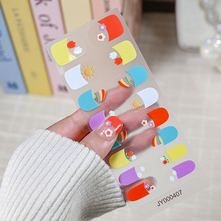 Colorful Nail Art Sticker Set