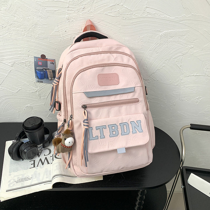 Modern Textured Casual Backpack Stornfield