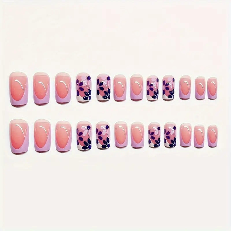 Floral and French Tip Pedicure Set Stornfield