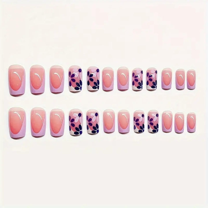 Floral and French Tip Pedicure Set Stornfield