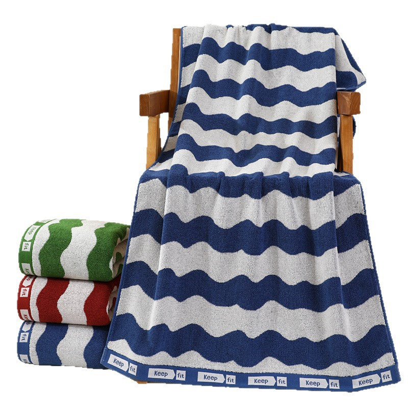 Cozy Terry Bath Towel with Stylish Polka Dot Design Stornfield