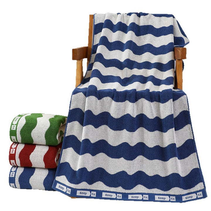 Cozy Terry Bath Towel with Stylish Polka Dot Design Stornfield