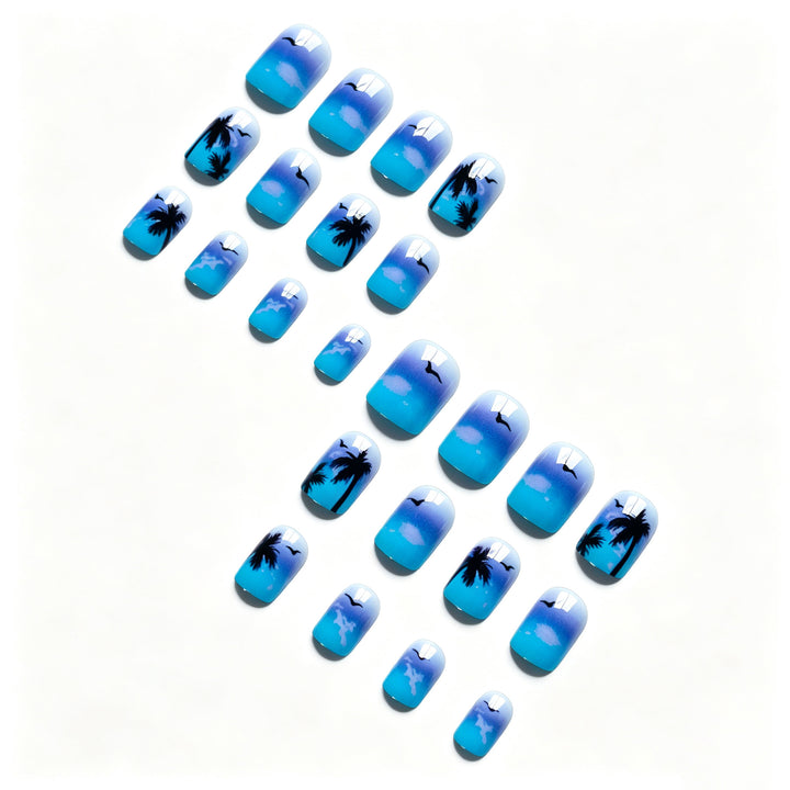 Tropical Sunset Nail Art Set