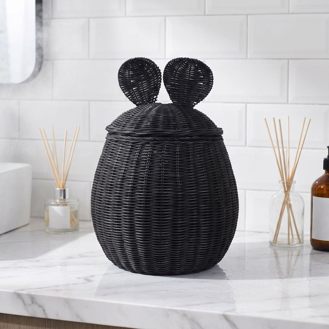 Decorative Woven Storage Basket with Lid Stornfield