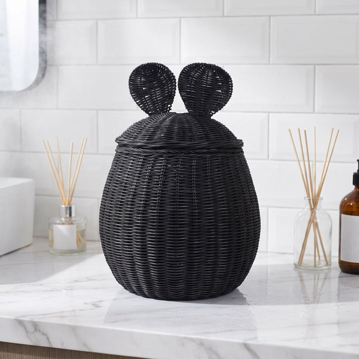 Decorative Woven Storage Basket with Lid Stornfield
