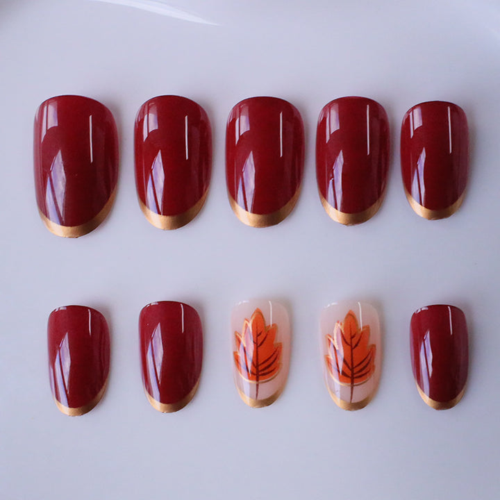 Artistic Autumn Nail Art Enhancements Stornfield