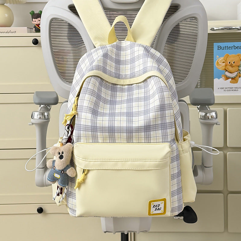 Checked Patterned Backpack Stornfield