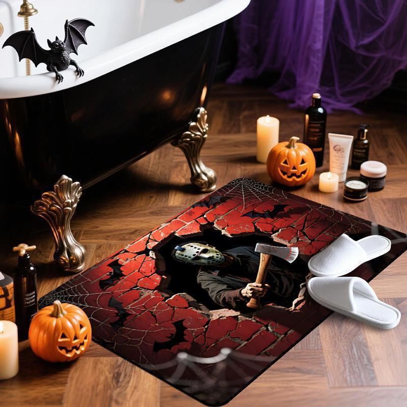 Spooky Horror-Themed Bath Mat