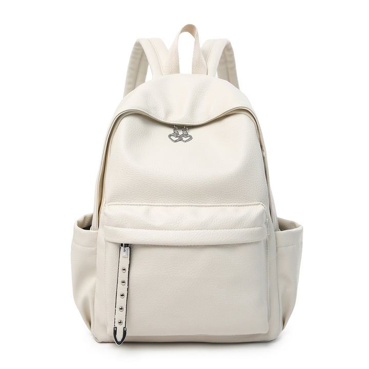 Contemporary Textured Leather School Backpack Stornfield