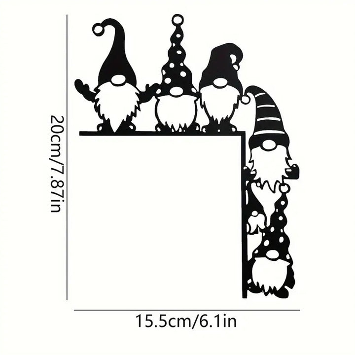 Decorative wall shelf with Christmas gnomes Stornfield