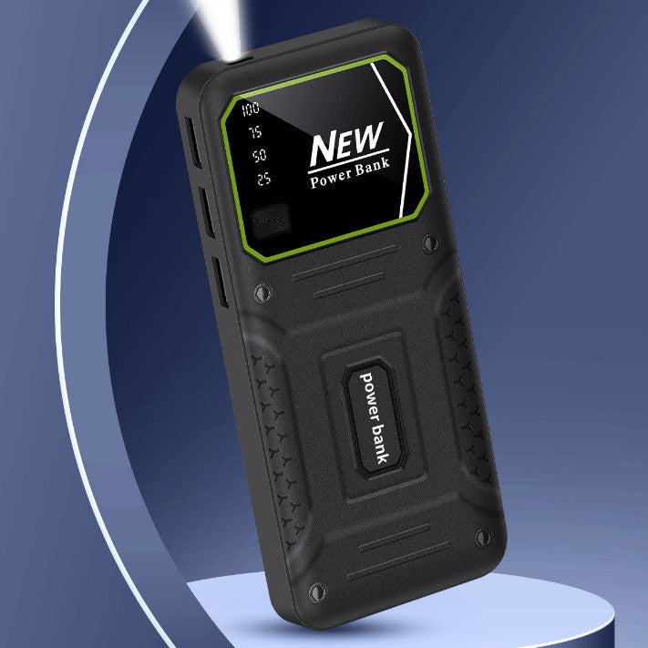 Robust power bank with precise digital charge level indicator Stornfield