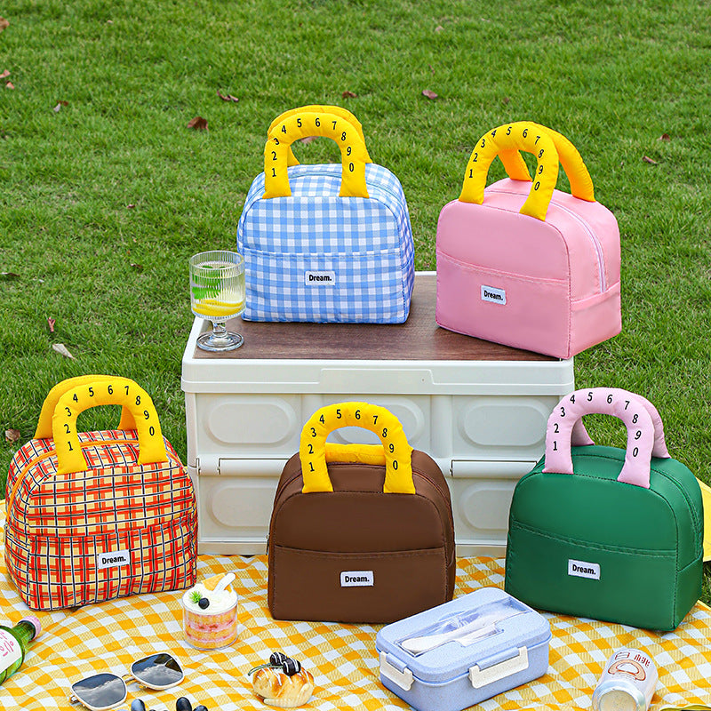 Insulated Lunch Bag with Colorful Handles Stornfield