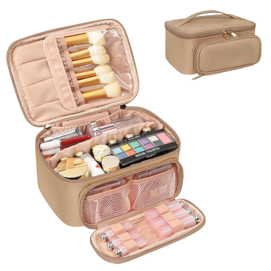 Cosmetic Organizer with Compartments and Mirror Stornfield