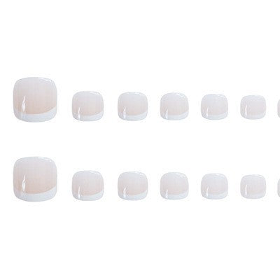 Premium French Tip Press-On Toenails Stornfield