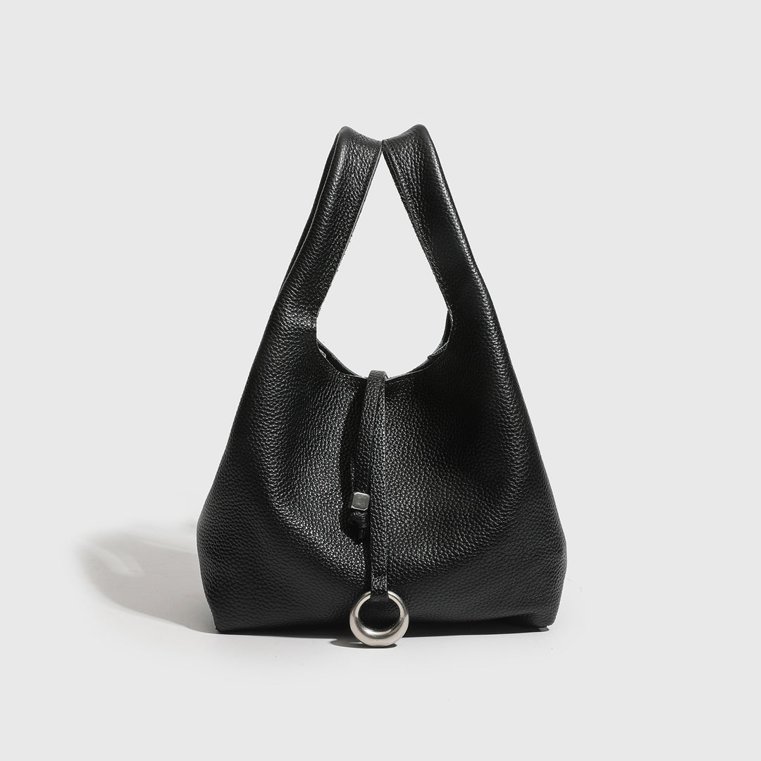Textured Leather Sling Bag