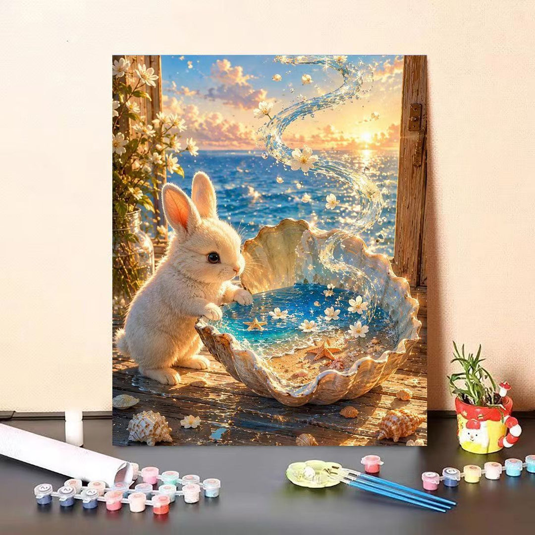 Dolphin-Themed DIY Paint by Numbers Canvas Art Stornfield