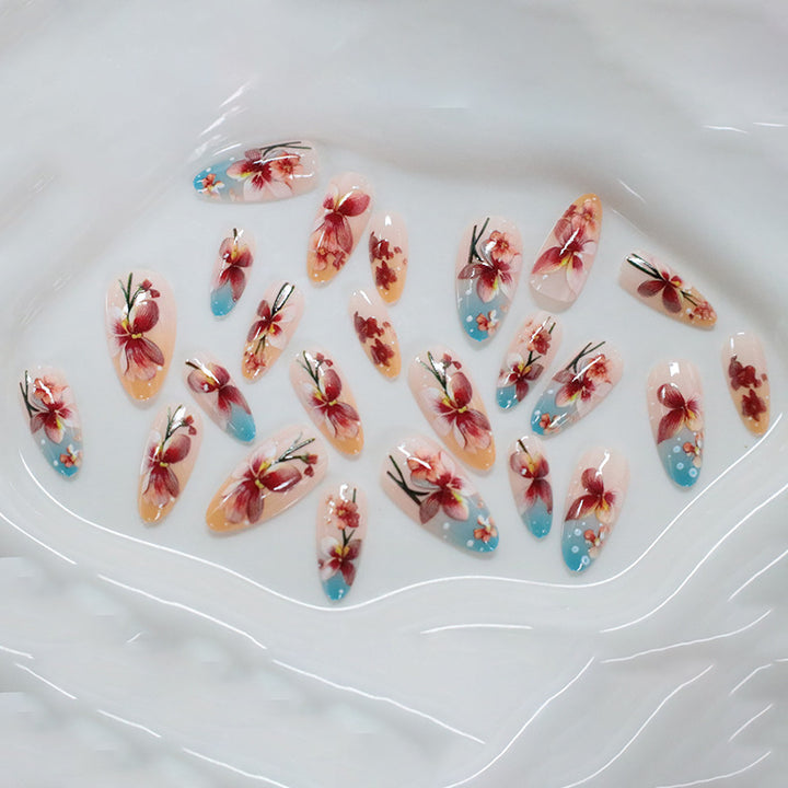 Floral Embellished Nail Art Stornfield
