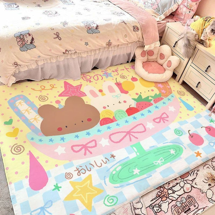 Cute Bunny-Themed Area Rug