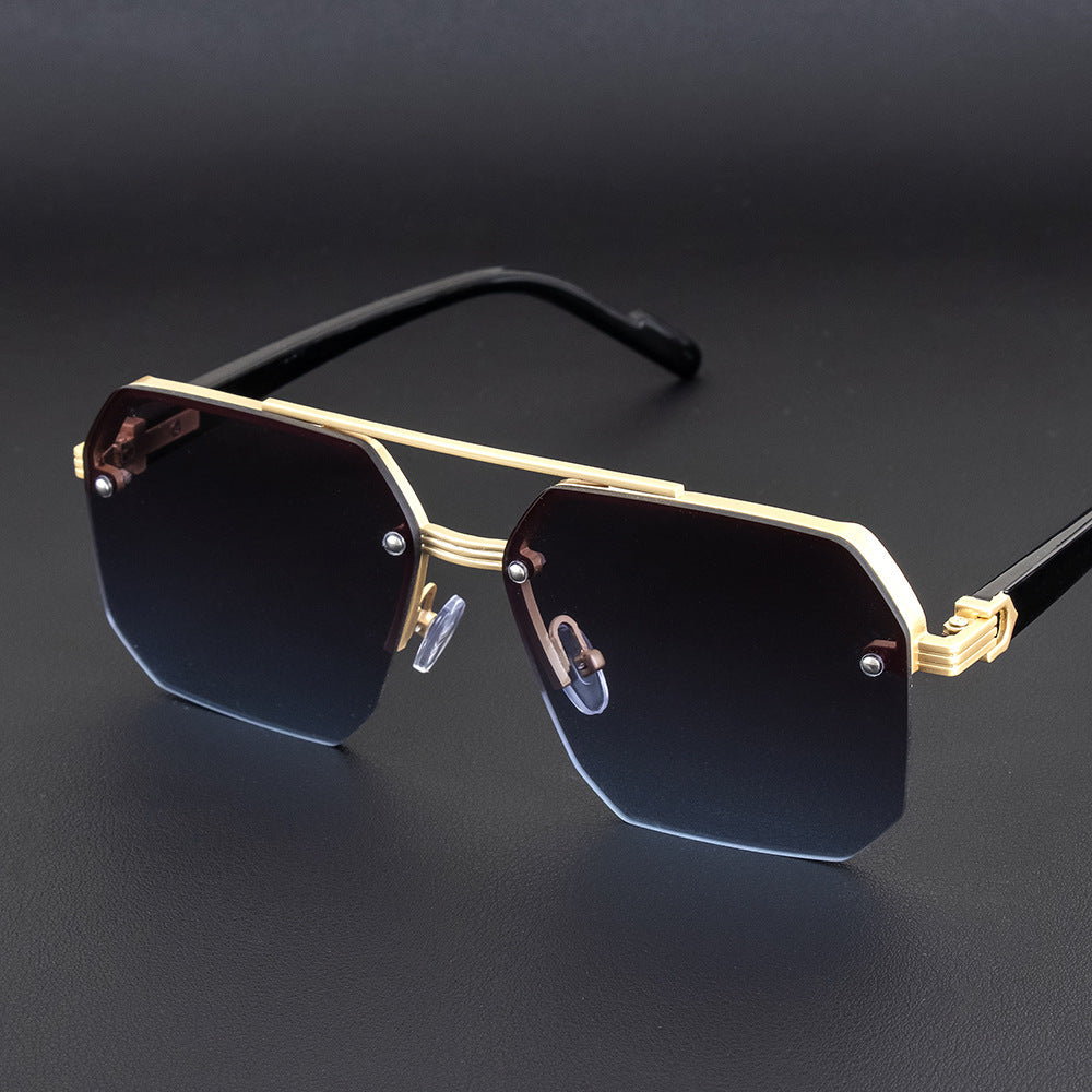 Geometric Metal Frame Sunglasses Stornfield