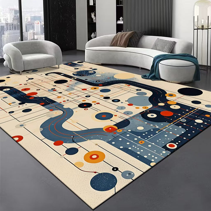 Abstract Swirl Area Rug Stornfield
