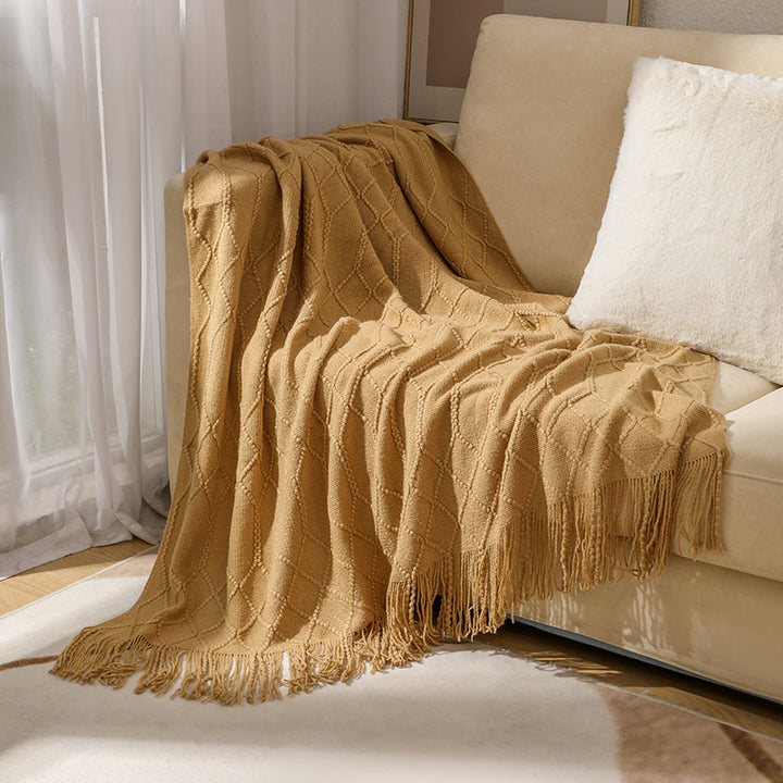 Cozy Knit Throw Blanket