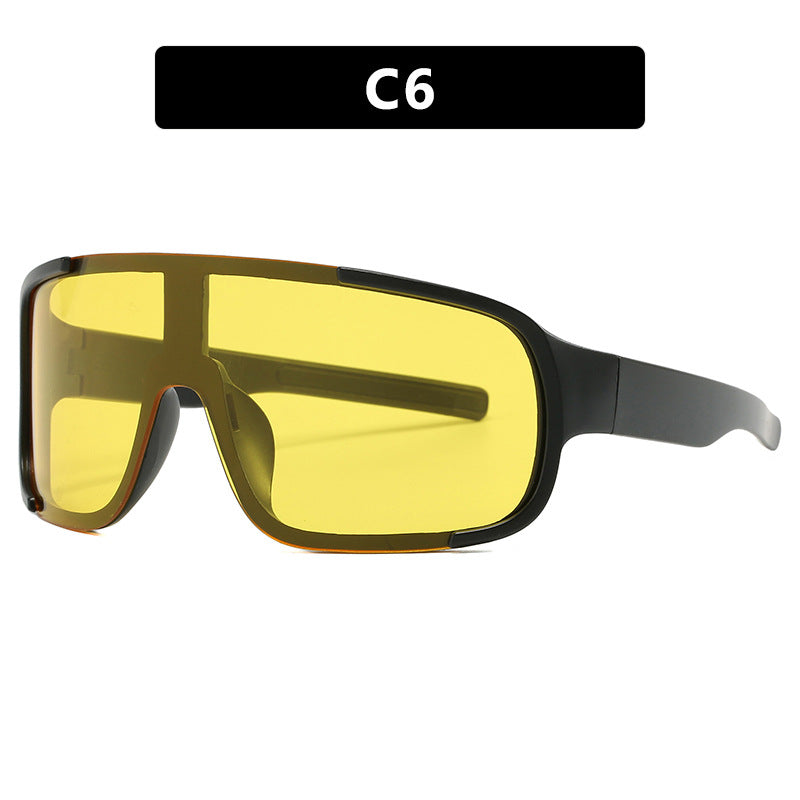 Women's sporty UV protection sunglasses with wide, aerodynamic shape Stornfield