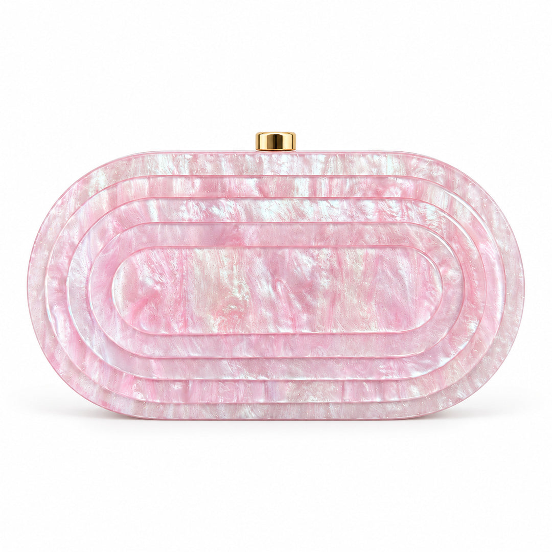 Elegant Sculptural Acrylic Clutch