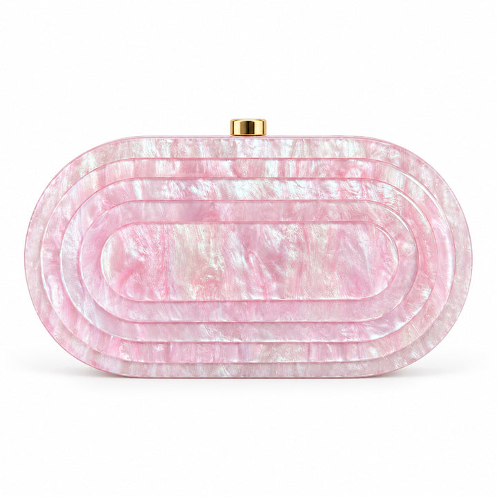Elegant Sculptural Acrylic Clutch