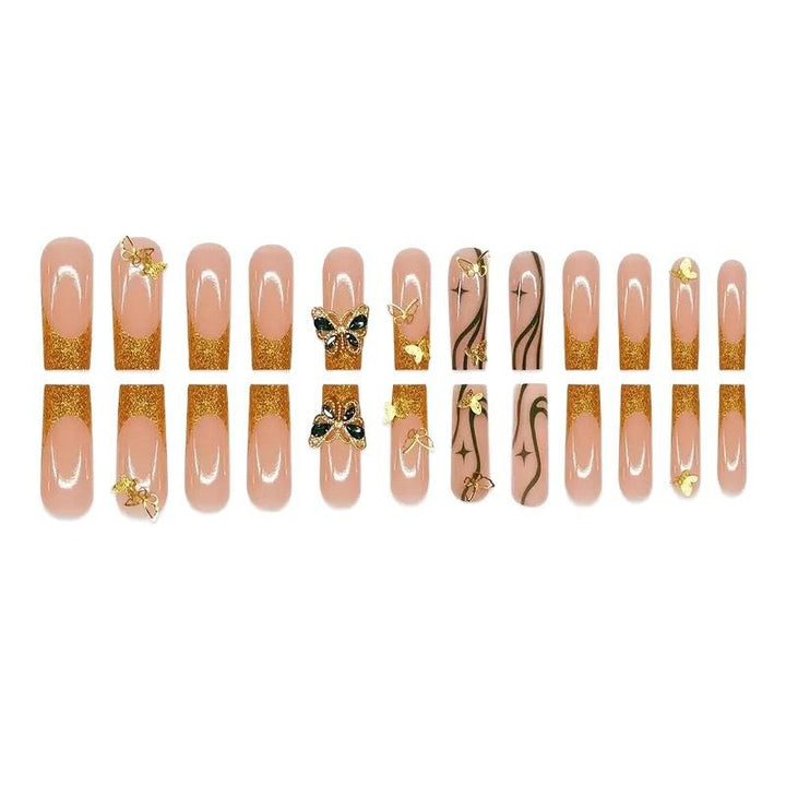Glamorous Butterfly-Inspired Nail Art Extensions Stornfield