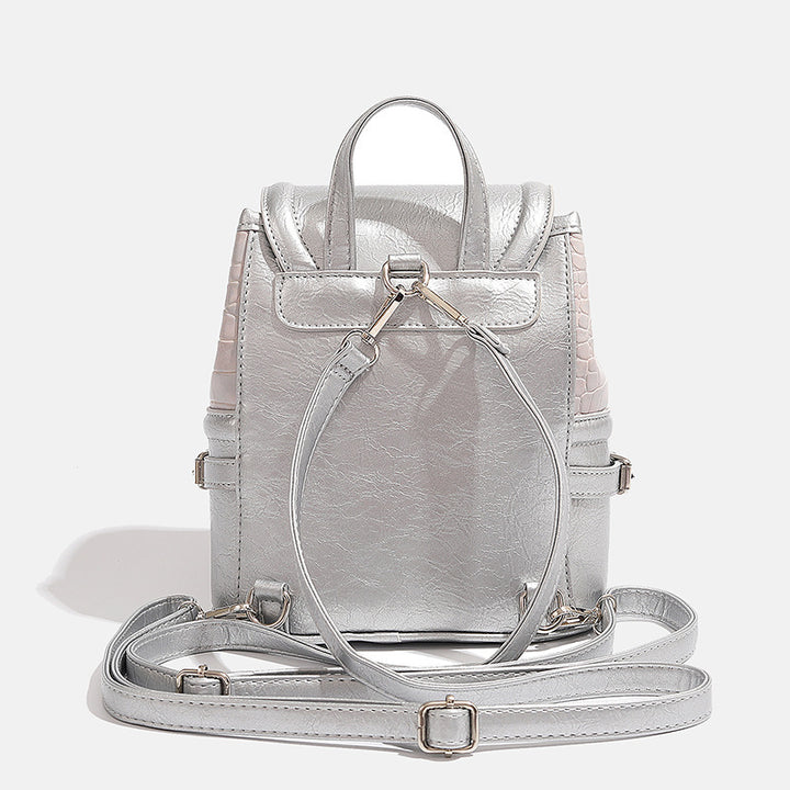Fashionable Crocodile-Embossed Mini Backpack Stornfield
