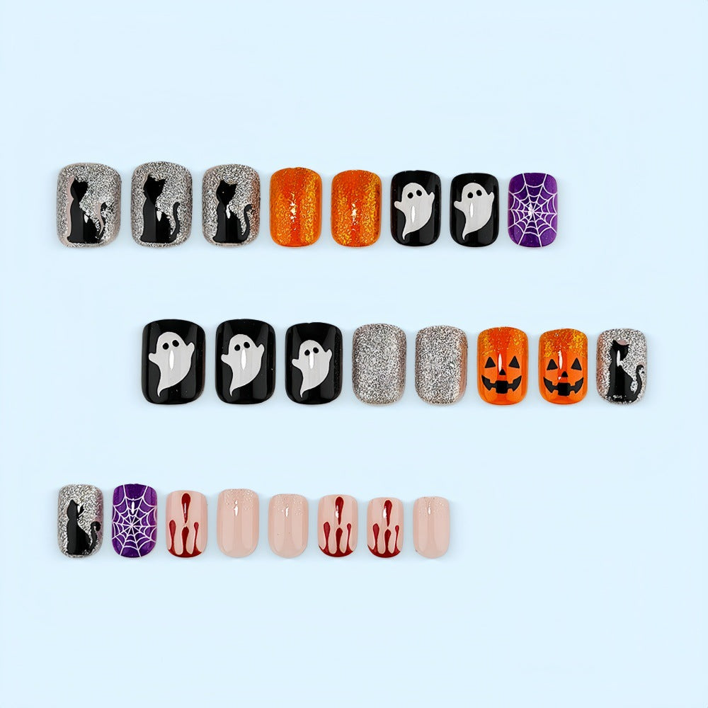Halloween Nail Art Set with Creepy Designs Stornfield