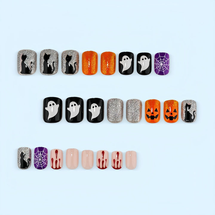 Halloween Nail Art Set with Creepy Designs Stornfield