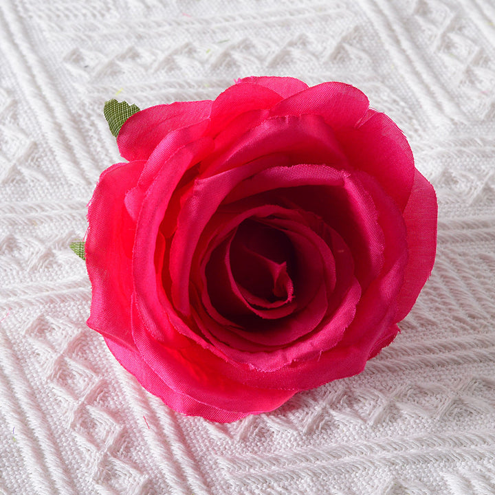 Vibrant Silk Rose Flower Accessory