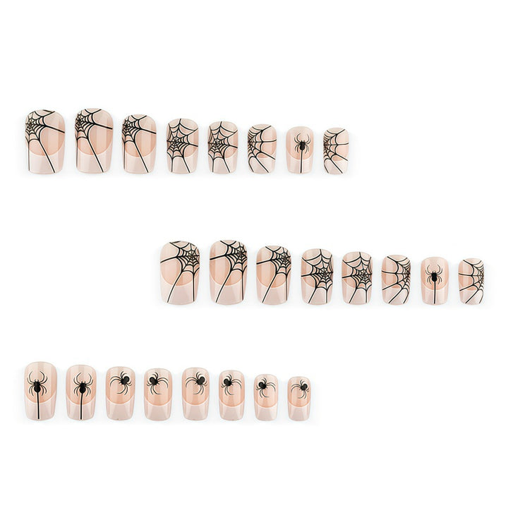 Halloween Artificial Nail Set with Spider Web Design Stornfield