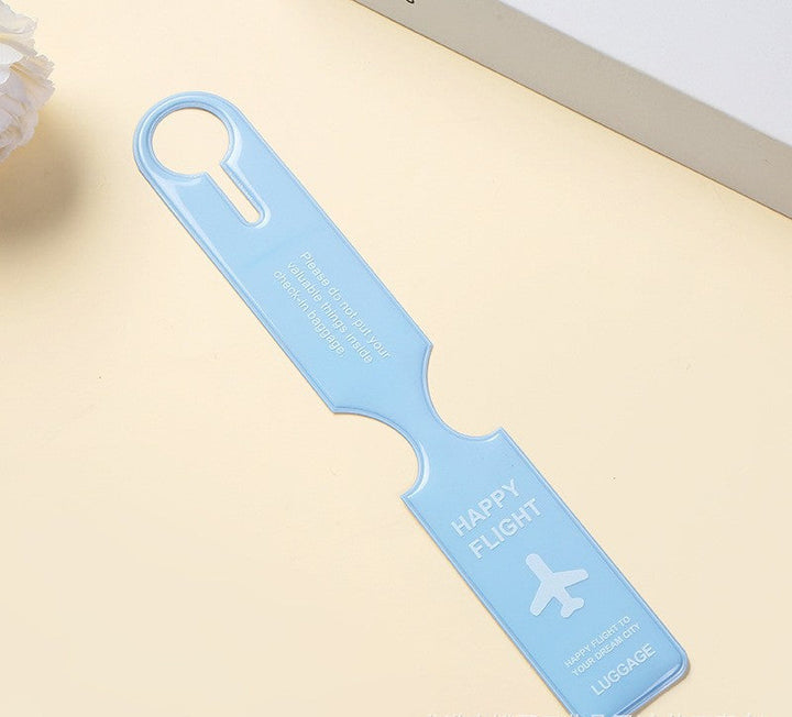 reflective PVC luggage handle wrap tag with secure snap closure Stornfield