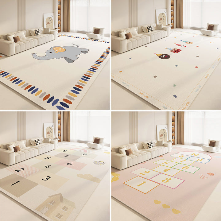Cartoon-Themed Plush Area Rug