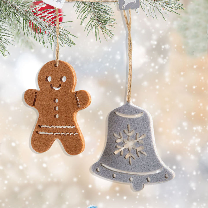 Decorative Christmas star pendant made of felt