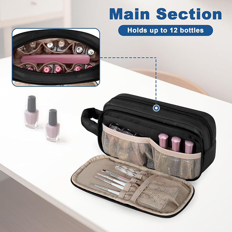 Cosmetic Organizer Bag with Transparent Design and Practical Compartments Stornfield