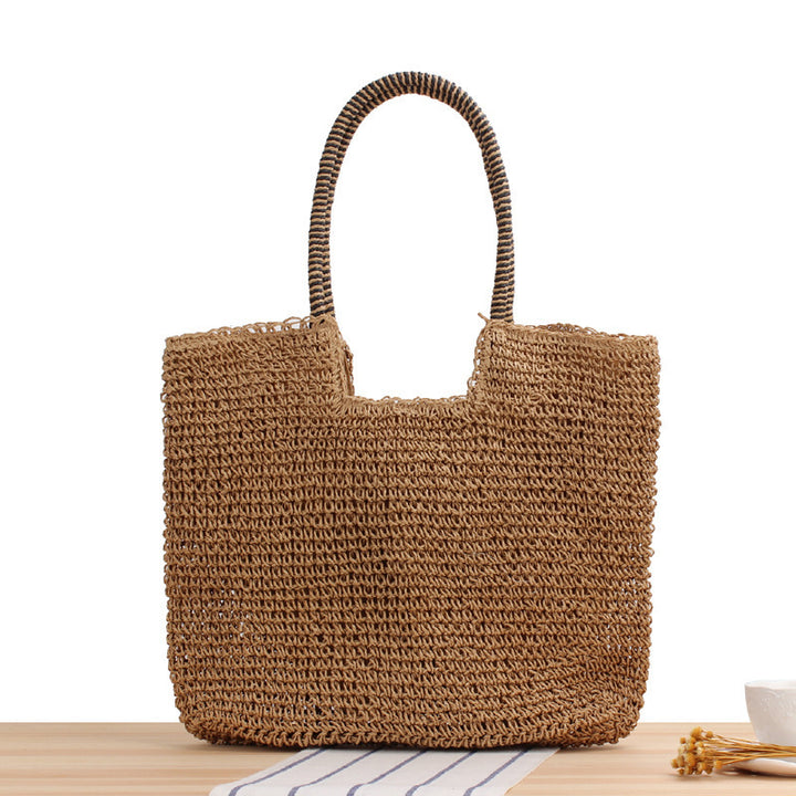 Shopping bag made of woven natural material Stornfield