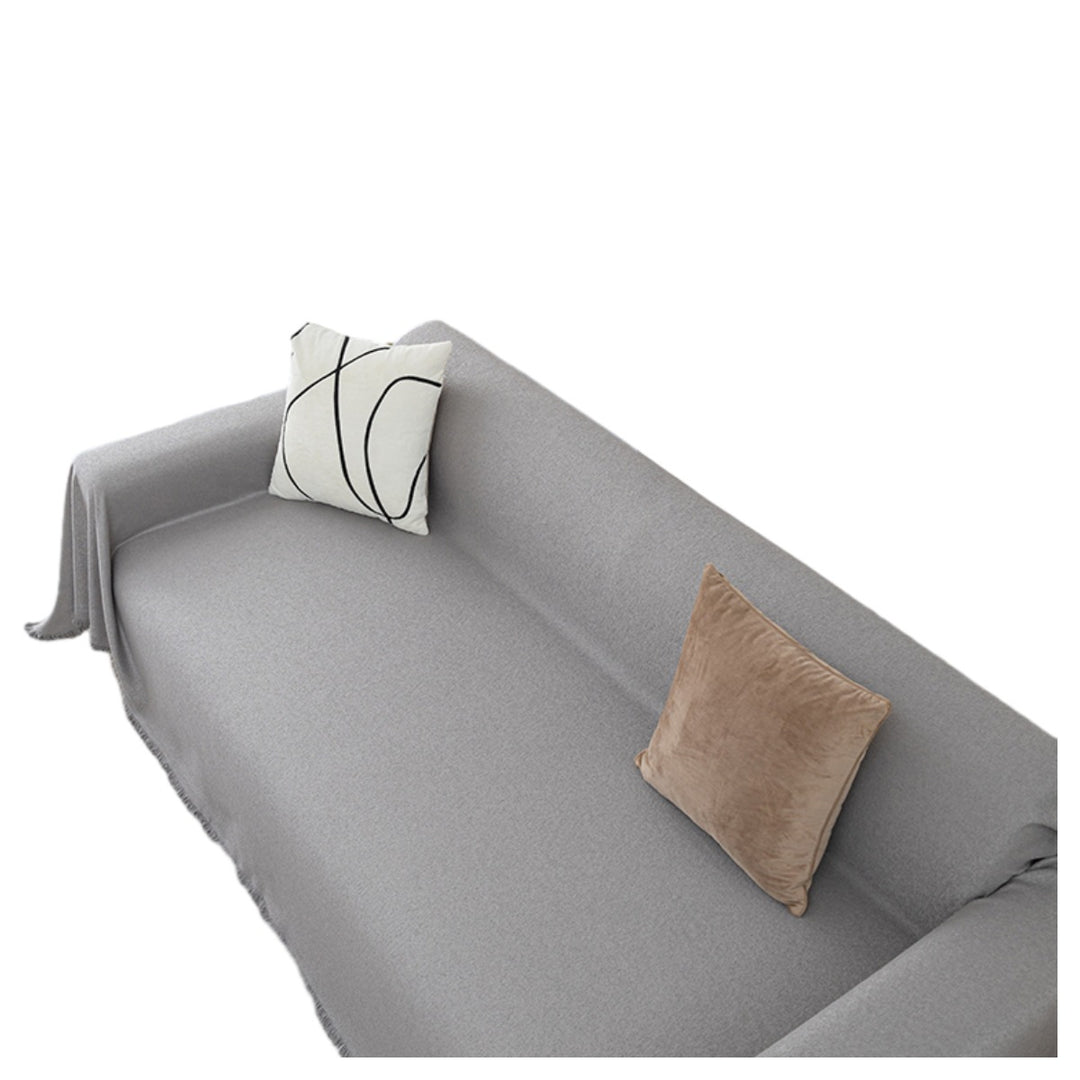 Oversized Fringed Sofa Throw Slipcover Protector