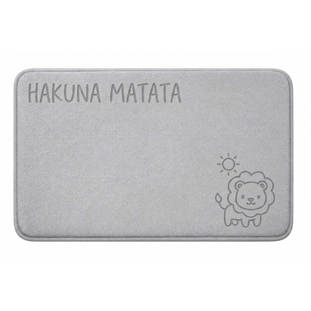 Cartoon-Themed Bathroom Mat