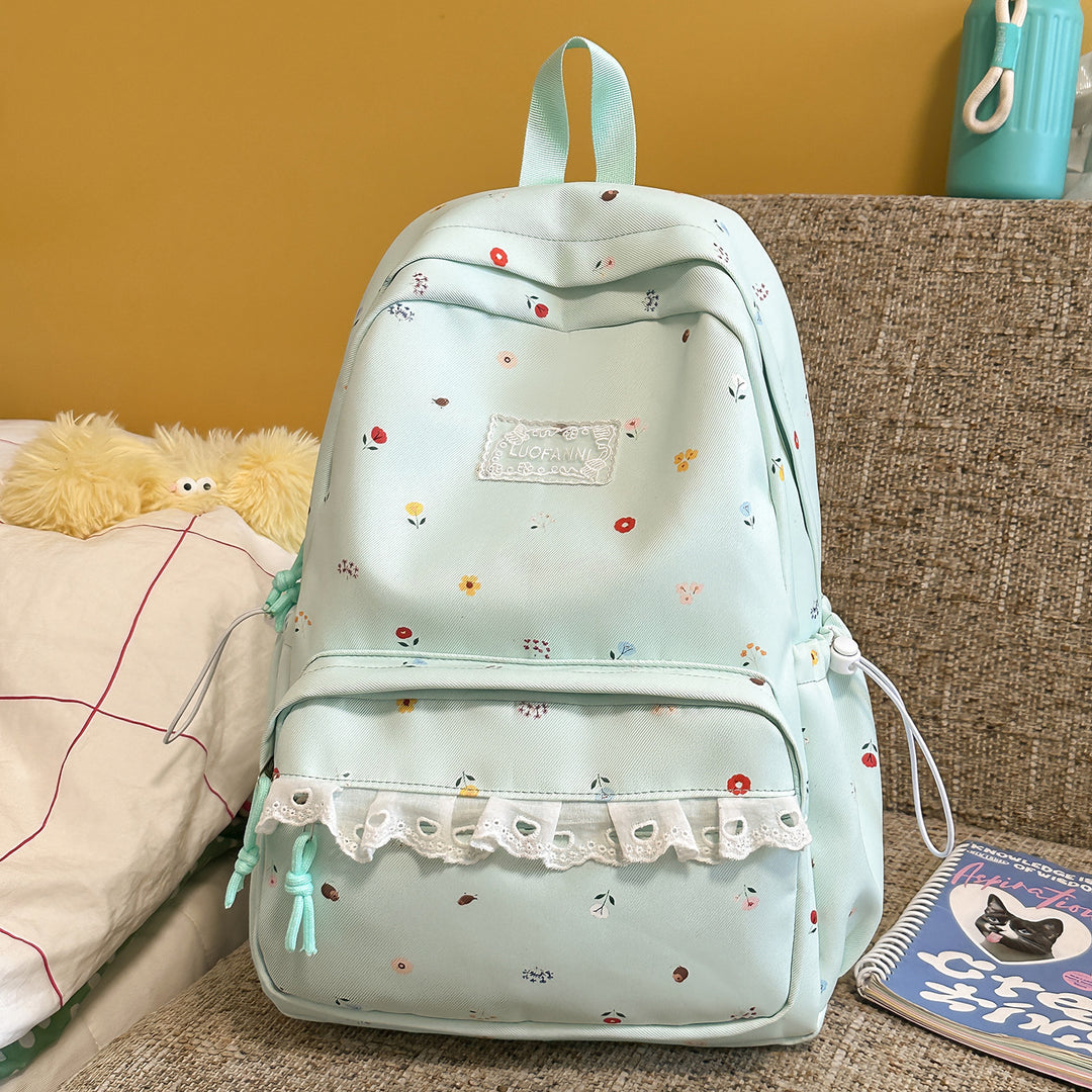 Decorative Floral-Embellished Backpack Stornfield