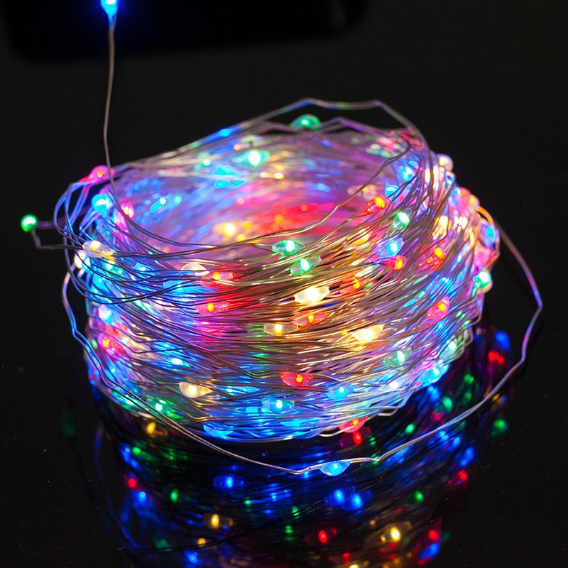 LED Fairy String Lights Ultra-Thin Silver Wire Battery Powered Splash Resistant Decorative Lighting Stornfield