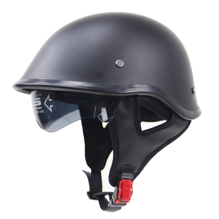 Classic Half-Shell Motorcycle Helmet with Visor Stornfield