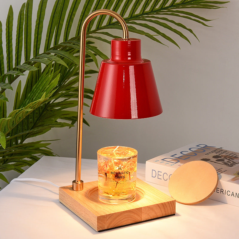 Modern Desk Lamp with Wooden Base