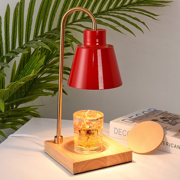 Modern Desk Lamp with Wooden Base