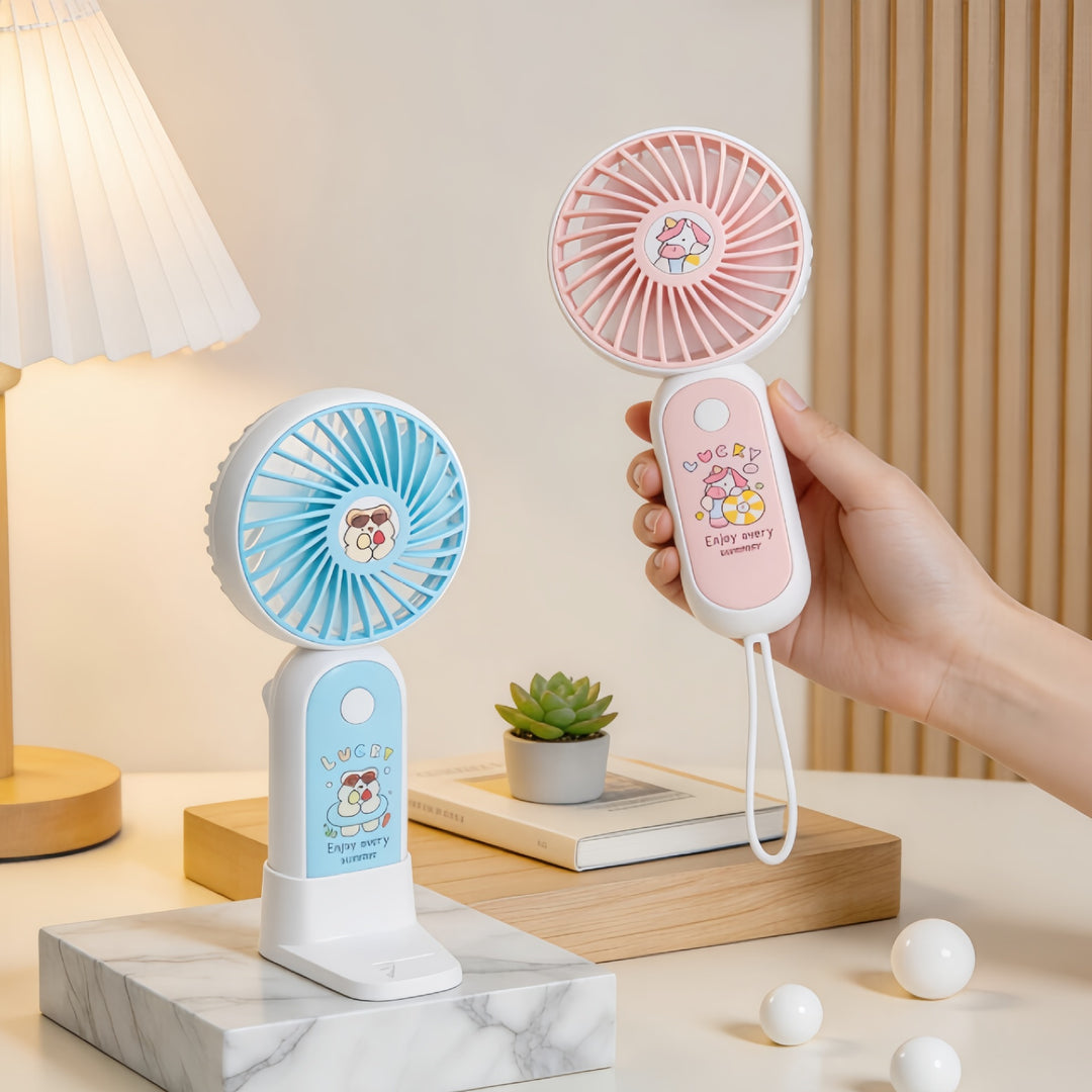 Ladies Portable USB Table Fan with Fun Design Stornfield