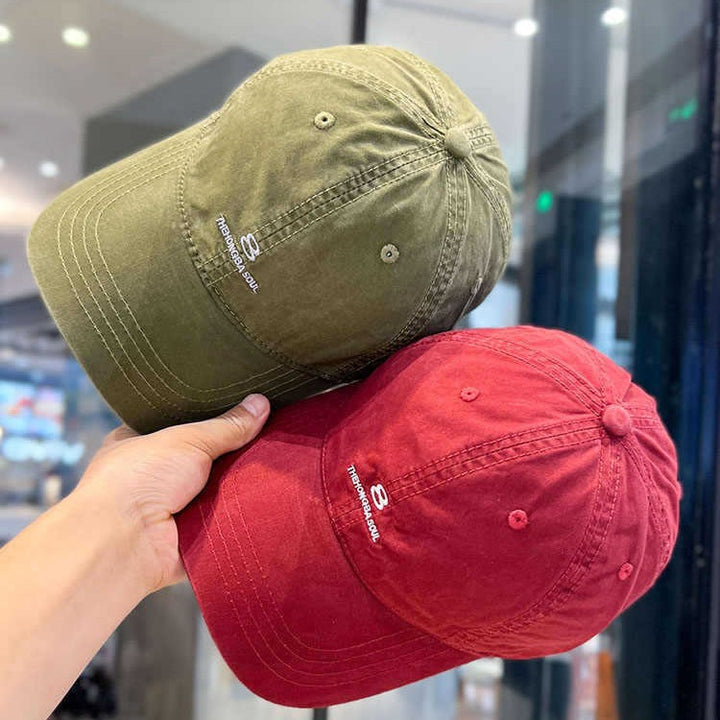 Men's Distressed Cotton Baseball Cap Stornfield