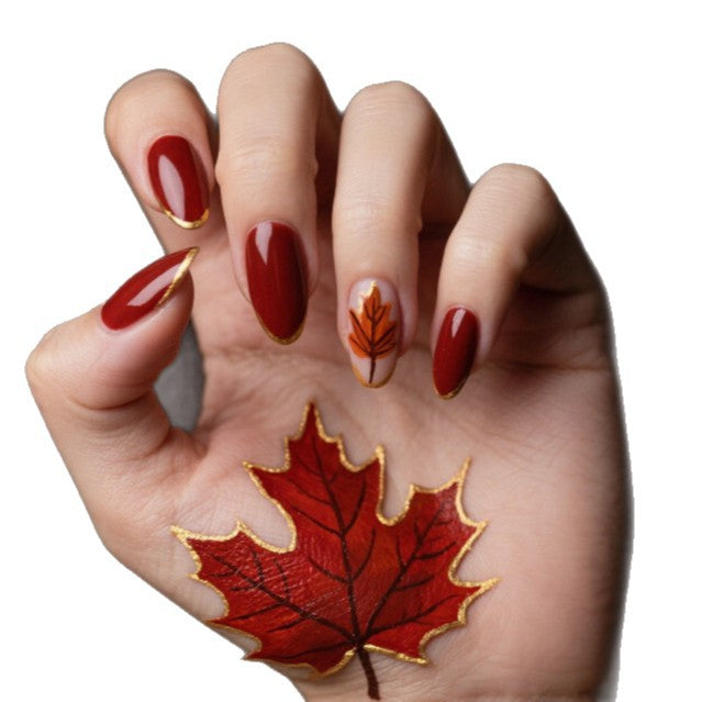 Artistic Autumn Nail Art Enhancements Stornfield